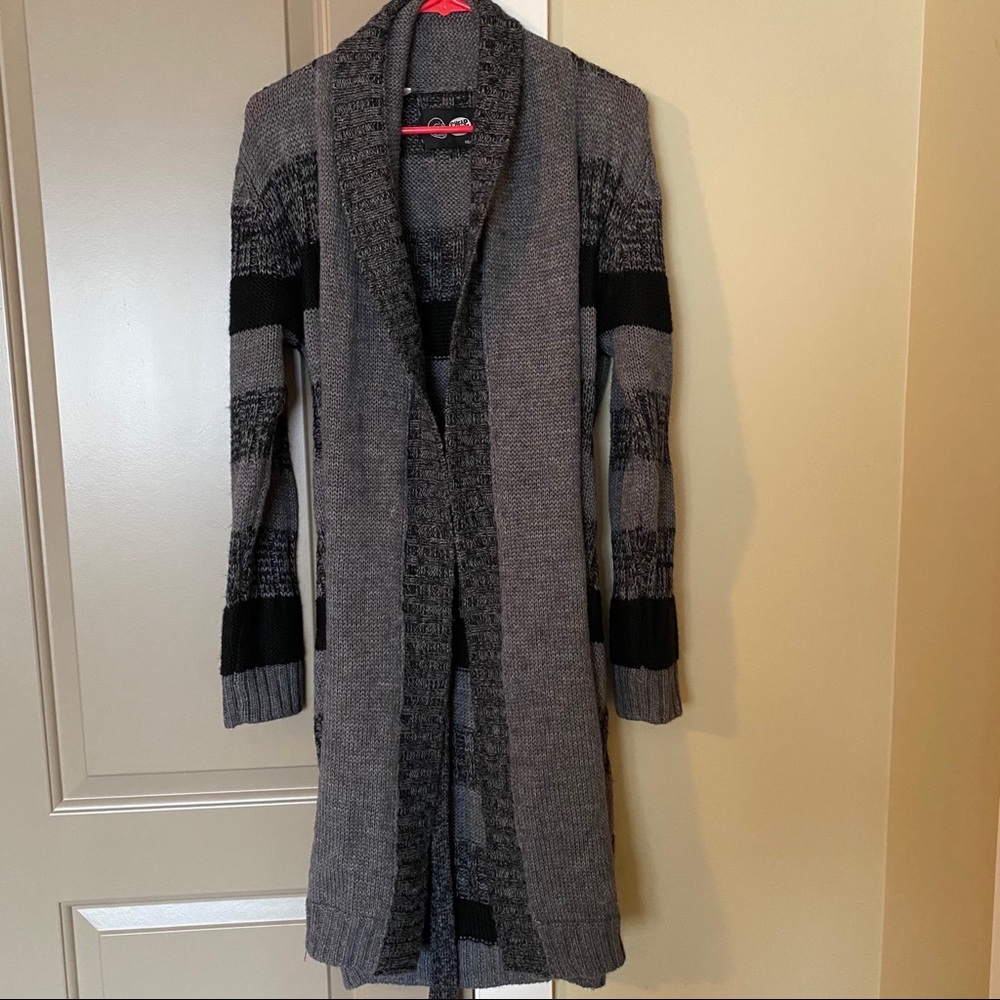 Cheap Monday Open Black/Gray Long Cardigan XS/S